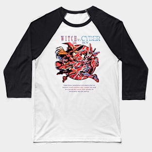 Witch Girl vs Cyber Boy Baseball T-Shirt